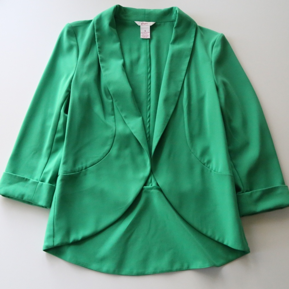 Candies Emerald Green Blazer Size Small